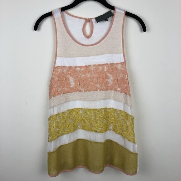 MOVING SALE Anthropologie Sunday in Brooklyn Lace Tank Top XS - Picture 1 of 8